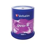 Verbatim DVD+R 4.7 GB 16x 100 pz