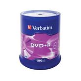 Verbatim DVD+R 4.7 GB 16x (100 pcs cakebox)