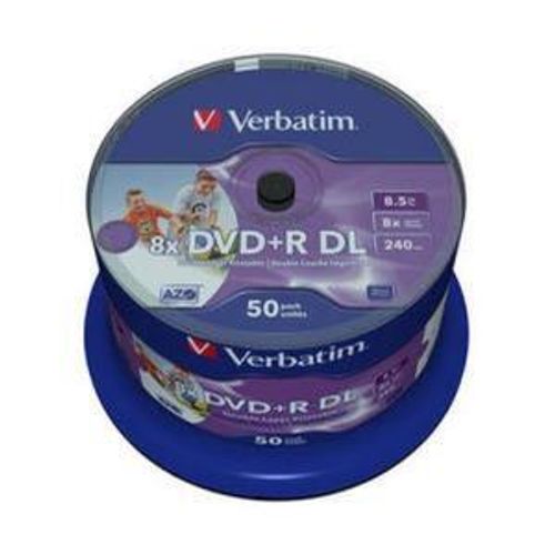 Verbatim DVD+R DL 8.5 GB 8x Printable (50 pcs) Confronta prezzi