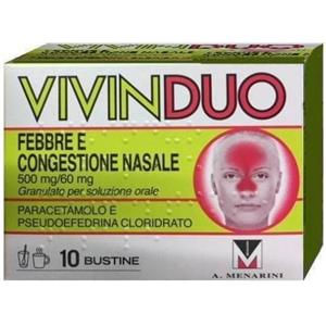 Menarini Vivinduo febbre congestione nasale 10 bustine