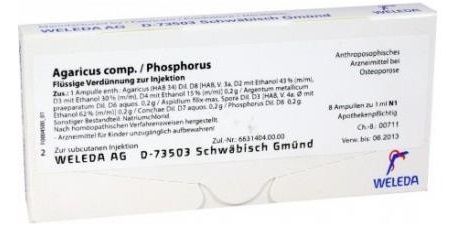 Weleda Agaricus Phosphorus Composto 8 fiale