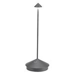 Zafferano Pina lampada da tavolo Grigio Scuro