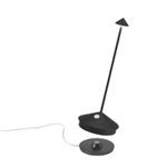 Zafferano Pina lampada da tavolo Nero