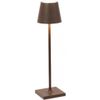 Zafferano Poldina Pro Micro lampada da tavolo Corten
