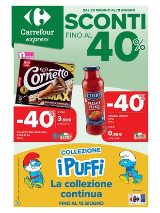 Sconti fino al 40%
