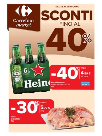 Sconti fino al 40%