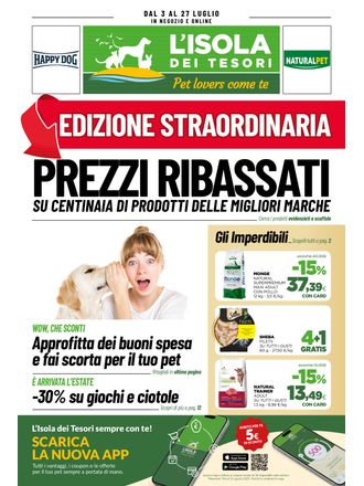 Edizione straordinaria prezzi ribassati su centinaia di prodotti delle migliori marche