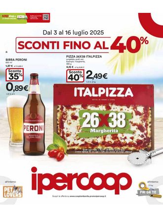 Sconti fino al 40%