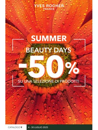 Summer beauty days -50% su una selezione di prodotti