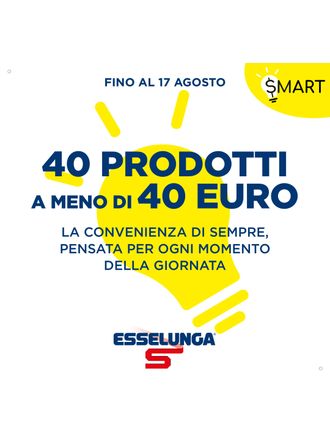 40 prodotti a meno di 40 euro